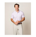 Lyndon Striped Jersey Performance Polo in Tulip by Johnnie-O