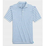Thimi Striped Top Shelf Performance Polo in Lake by Johnnie-O