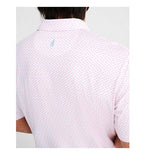 Keaton Printed Jersey Performance Polo in Hibiscus by Johnnie-O