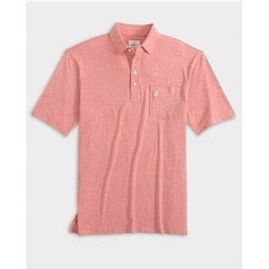 The Heathered Original Polo 2.0 in Pomegranate by Johnnie-O