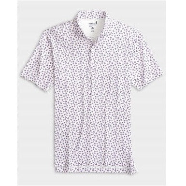 Vern Printed Jersey Performance Polo in Lake by Johnnie-O