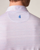 Warwick Striped Featherweight Performance Polo in Maliblu by Johnnie-O