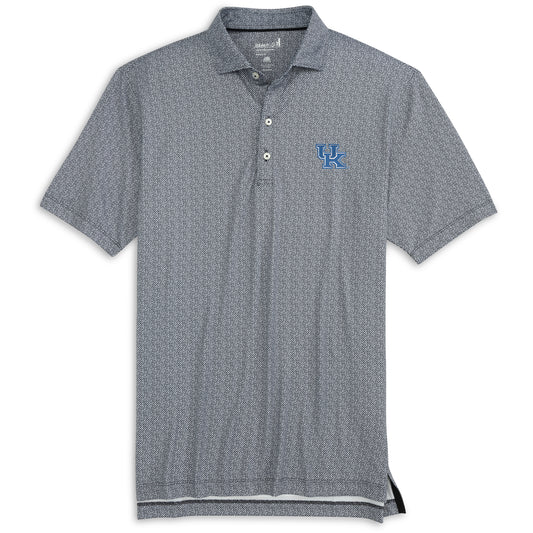 University of Kentucky Hinson Performance Jersey Polo in Black by Johnnie-O