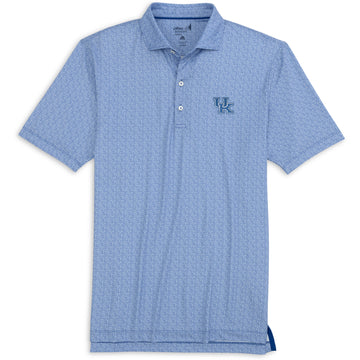 University of Kentucky Hinson Performance Jersey Polo in Royal by Johnnie-O