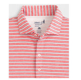 Thorton Striped Jersey Performance Polo in Sun Kissed by Johnnie-O
