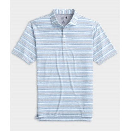 Coope Striped Jersey Performance Polo in Seal by Johnnie-O