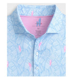 Regis Printed Featherweight Performance Polo in Maliblu by Johnnie-O
