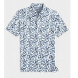 Aiken Printed Mesh Performance Polo in Lake by Johnnie-O