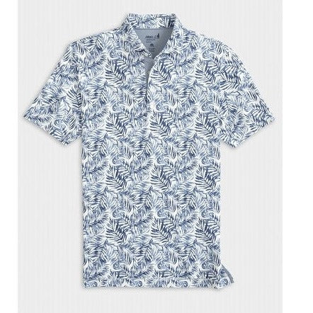 Aiken Printed Mesh Performance Polo in Lake by Johnnie-O
