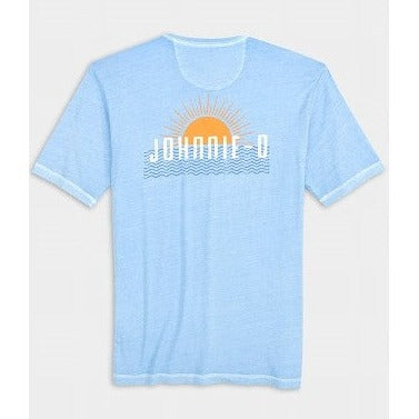 Ocean Sun Graphic T-Shirt in Maliblu by Johnie-O