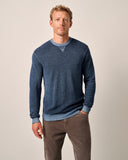 Burgess Garment-Dyed Crewneck Sweater in Bombay by Johnnie-O