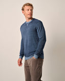 Burgess Garment-Dyed Crewneck Sweater in Bombay by Johnnie-O