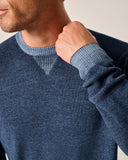 Burgess Garment-Dyed Crewneck Sweater in Bombay by Johnnie-O