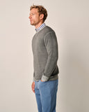 Burgess Garment-Dyed Crewneck Sweater in Dark and Stormy by Johnnie-O