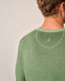 Burgess Garment-Dyed Crewneck Sweater in Valley by Johnnie-O