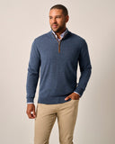 Raynor Merino 1/4 Zip Sweater in Laguna Blue by Johnnie-O