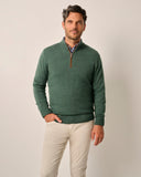 Raynor Merino 1/4 Zip Sweater in Moss by Johnnie-O