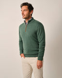 Raynor Merino 1/4 Zip Sweater in Moss by Johnnie-O