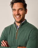 Raynor Merino 1/4 Zip Sweater in Moss by Johnnie-O