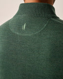 Raynor Merino 1/4 Zip Sweater in Moss by Johnnie-O