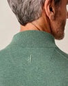 Desmond Plaited Cotton Blend 1/4 Zip Sweater in Rover by Johnnie-O