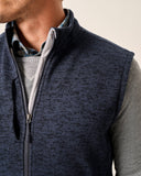 Denalis Double-Zip Fleece Vest in Navy by Johnnie-O