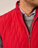 Belfry Quilted Puffer Vest in Cardinal by Johnnie-O