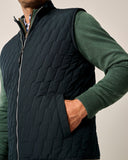 Belfry Quilted Puffer Vest in Black by Johnnie-O