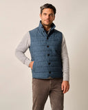 Craig Button-Down Puffer Vest in Navy by Johnnie-O