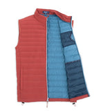 Hatteras Quilted Vest in Red Rock by Johnnie-O