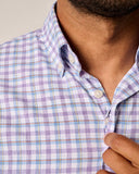 Hughes Performance Button Up Shirt in Cascade by Johnnie-O