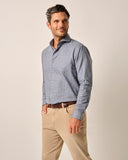 Blaine Top Shelf Button Up Shirt in Laguna Blue by Johnnie-O