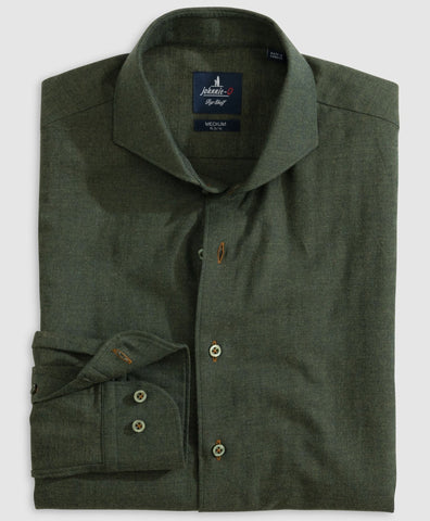 Crenshaw Top Shelf Button Up Shirt in Evergreen by Johnnie-O