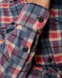 Kaden Stretch Flannel Lodge Shirt in Laguna Blue by Johnnie-O