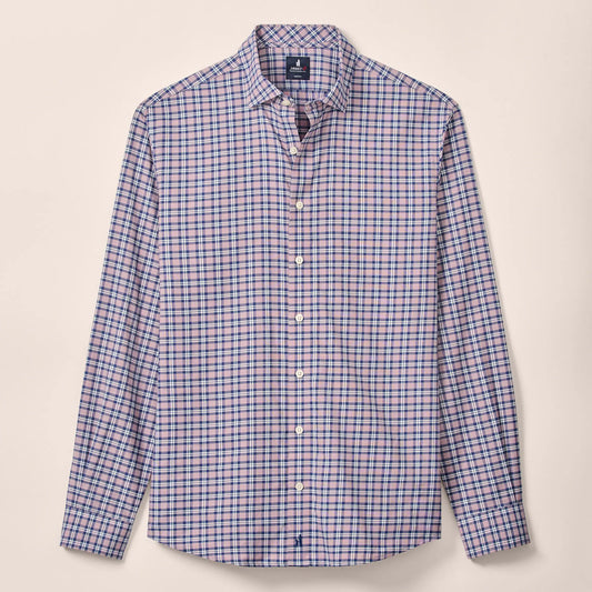 Mayes Performance Button Down Shirt in Malibu Red by Johnnie-O