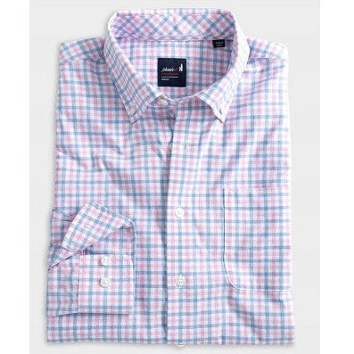 Rylen Performance Button Up Shirt in Calypso by Johnnie-O