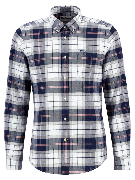 Kyeloch Tailored Long-Sleeved Shirt in Riverstone Tartan by Barbour