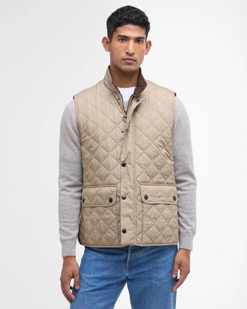 Lowerdale Gilet in Washed Stone by Barbour