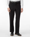 Comfort "EZE" Commuter Bi-Stretch Gabardine Flat Front Dunhill Dress Pant in Black by Ballin