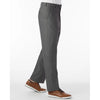 Comfort "EZE" Commuter Bi-Stretch Gabardine Flat Front Dunhill Dress Pant in Mid Grey by Ballin