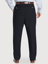 Super 120's Gabardine Pleated Manchester Dress Pant in Navy by Ballin