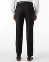 Super 120's Gabardine Flat Front Dunhill Dress Pant in Black by Ballin