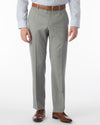 Super 120's Gabardine Flat Front Dunhill Dress Pant in Pearl Grey by Ballin