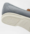Excursionist Nubuck Venetian Loafer in Blue Pearl by Peter Millar