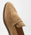 Madison Suede Penny Loafer in Dark Jute by Peter Millar