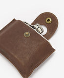 4oz Hinged Hip Flask in Brown by Barbour