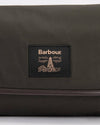 Waxed Hanging Washbag in Olive/Beacon by Barbour