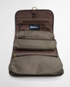 Waxed Hanging Washbag in Olive/Beacon by Barbour