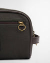 Waxed Washbag in Olive/Beacon by Barbour