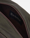 Waxed Washbag in Olive/Beacon by Barbour